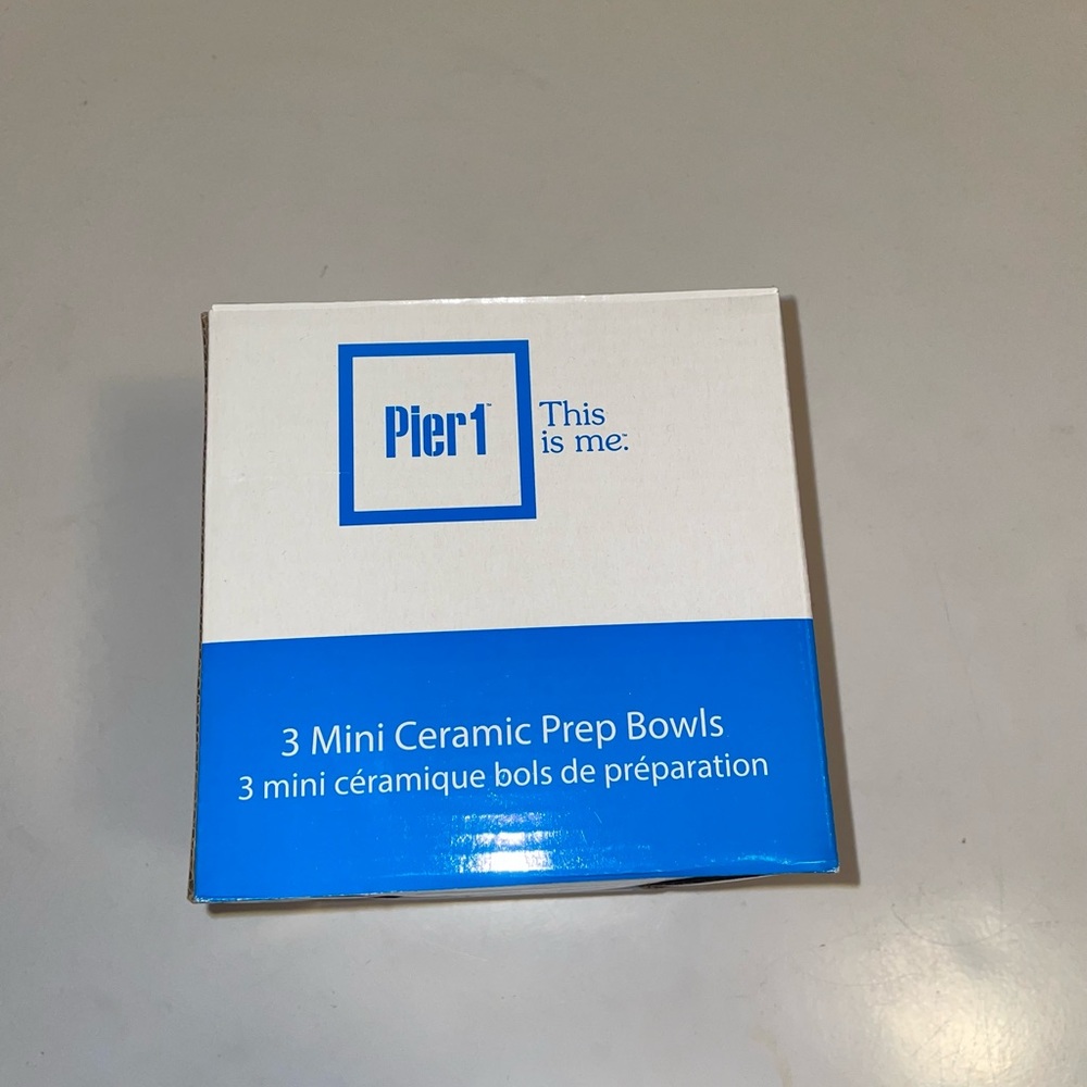 3/$50- BNIB Pier 1- 3 Ceramic Prep Bowls